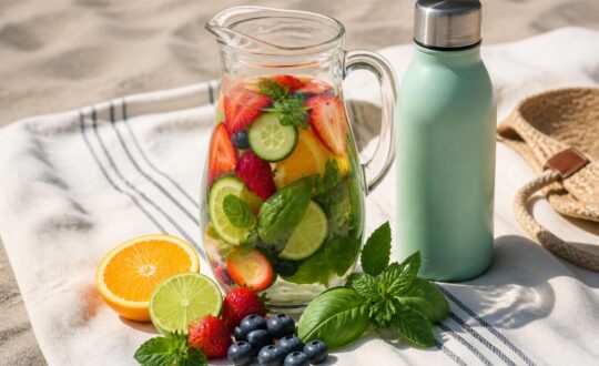Acqua aromatizzata FODMAP-friendly: 5 combinazioni da provare in spiaggia